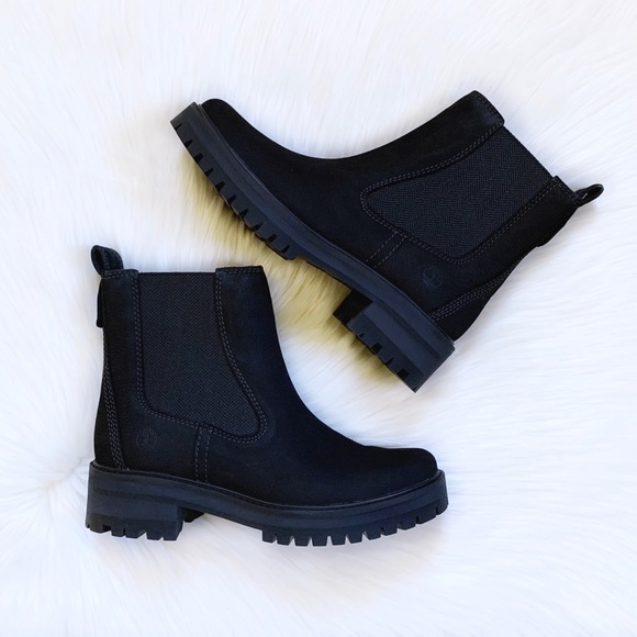 Timberland Shoes - Timberland Courmayeur Valley Chelsea Black Boots